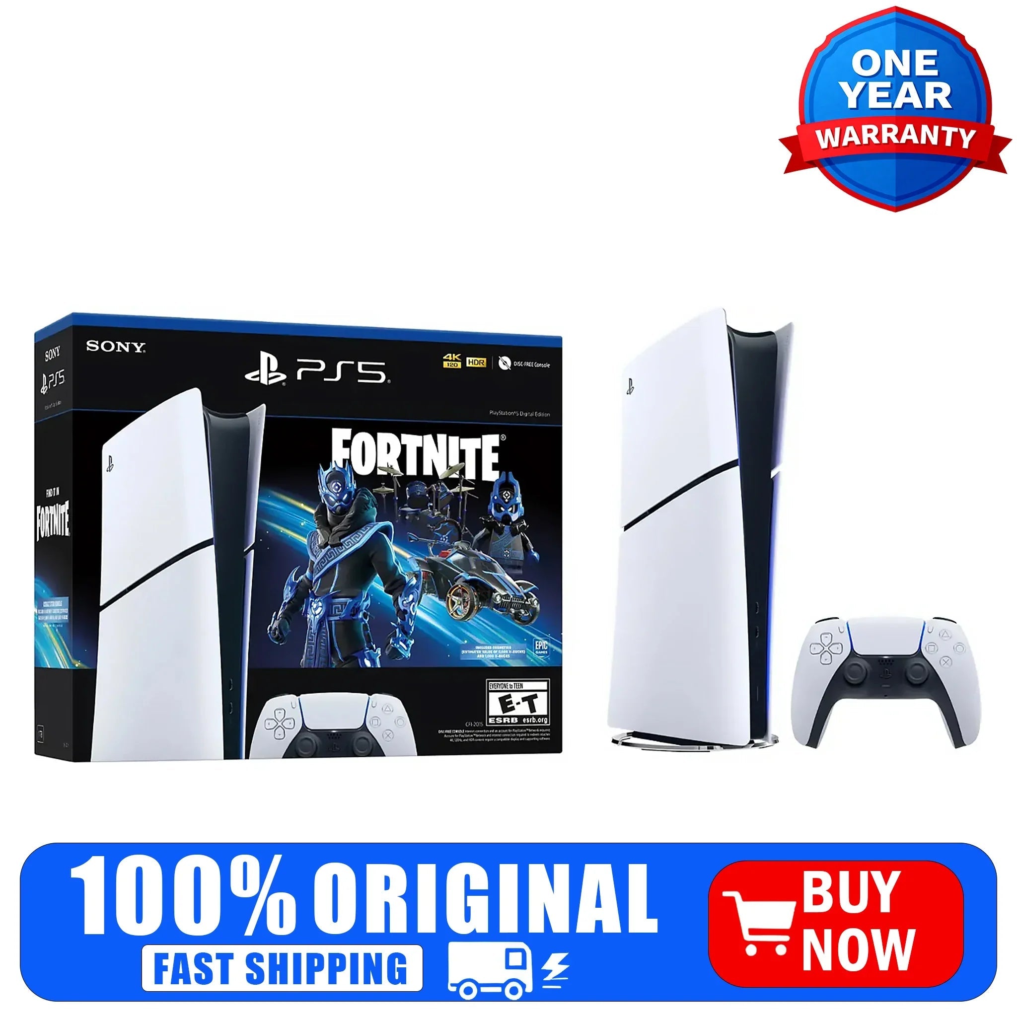 Gaming console and controller replacement parts.