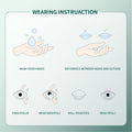 1Pair FDA Certificate Eyes Beautiful Pupil Colorful Girl Cosplay Contact Lenses  Purely blue