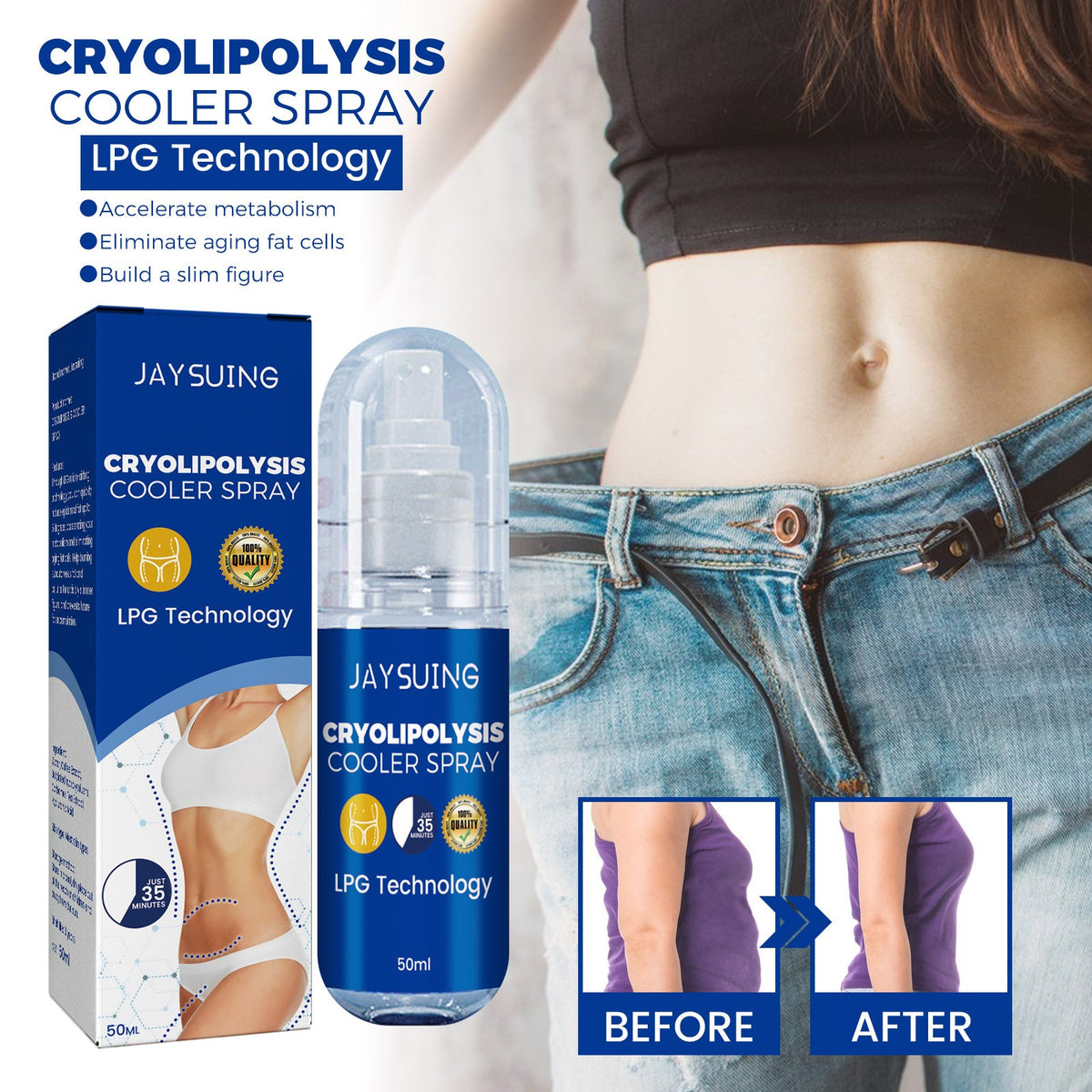 Body Shaping Condensation Spray, Anti-Orange Peel Moisturizing And Firming Skin Body Slimming Condensation Spray