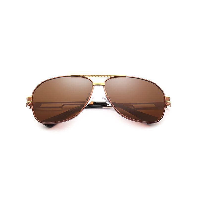Model Business Men Square Polarized Sunglasses Male Eyewear