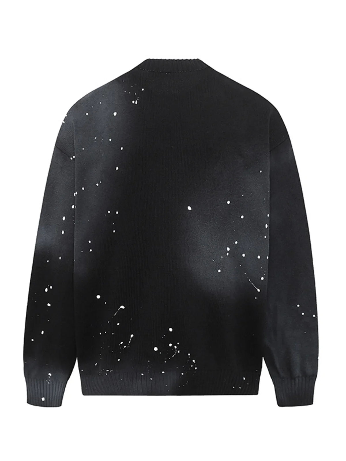 Men's Letter Round Neck Long Sleeve Sweater