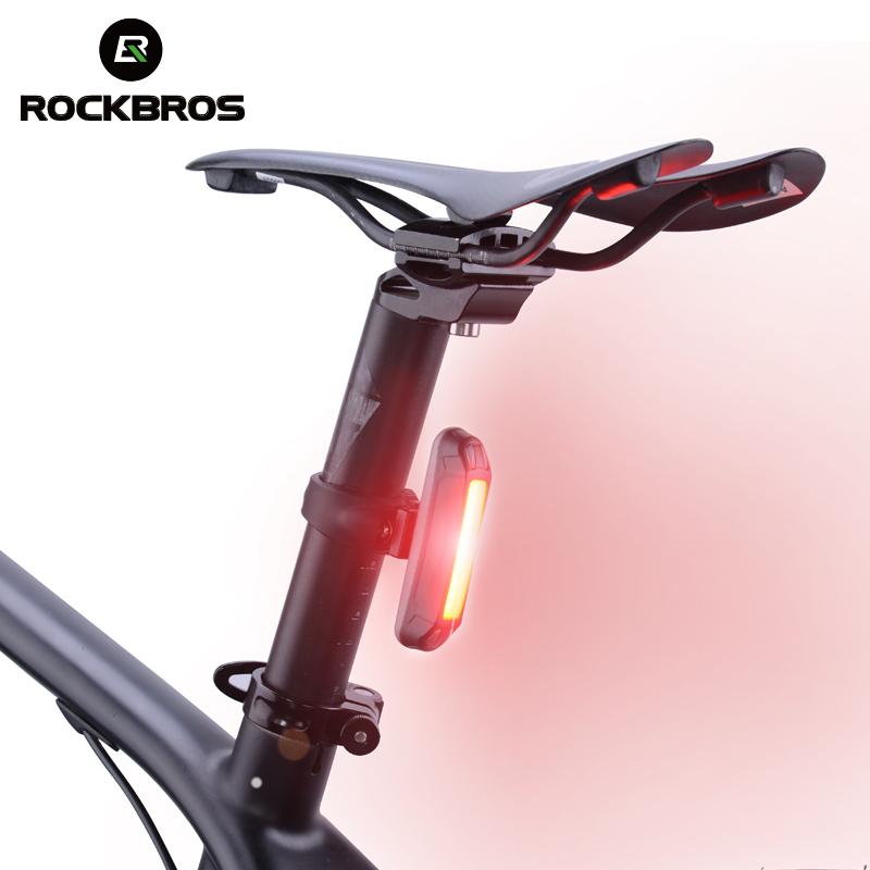 ROCKBROS Bicycle Light Bike Cycling Waterproof Taillight 30 LED Super Light With USB Rechargable Safety Night Riding Rear