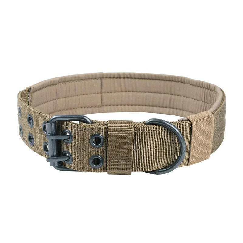 2" Tactical Heavy Duty Nylon Dog Collar K9 Military Metal Buckle