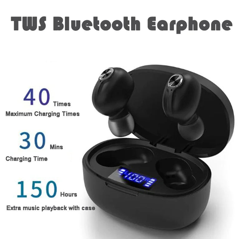 TWS Bluetooth Earbuds Waterproof Bluetooth 5.1 Headset Noise