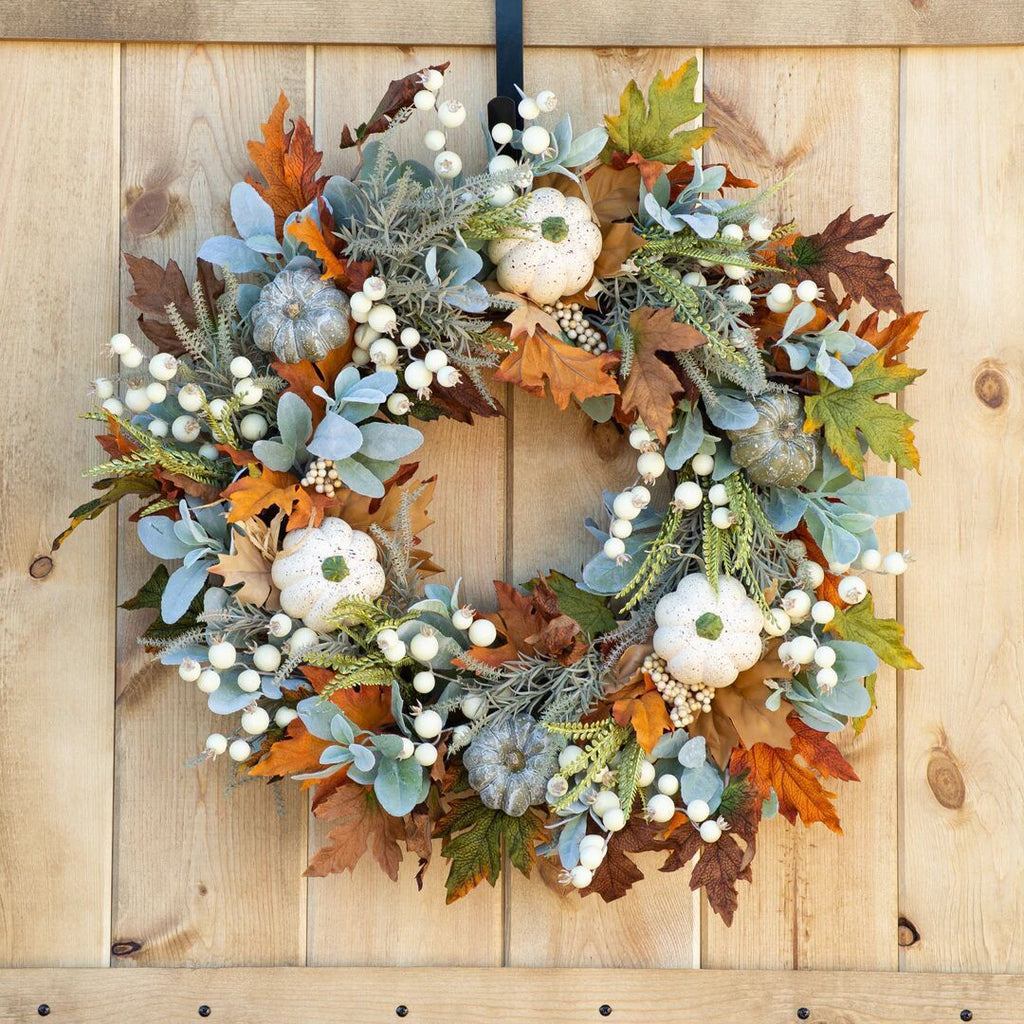Halloween Autumn Pumpkin Frost Leaf Garland Home Decor