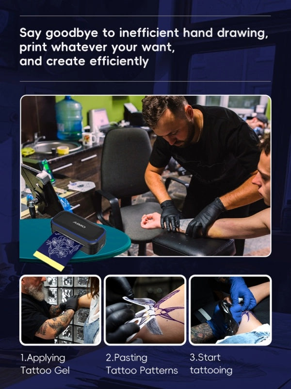 AIMO MR3 Bluetooth Tattoo Stencil Pocket Printer