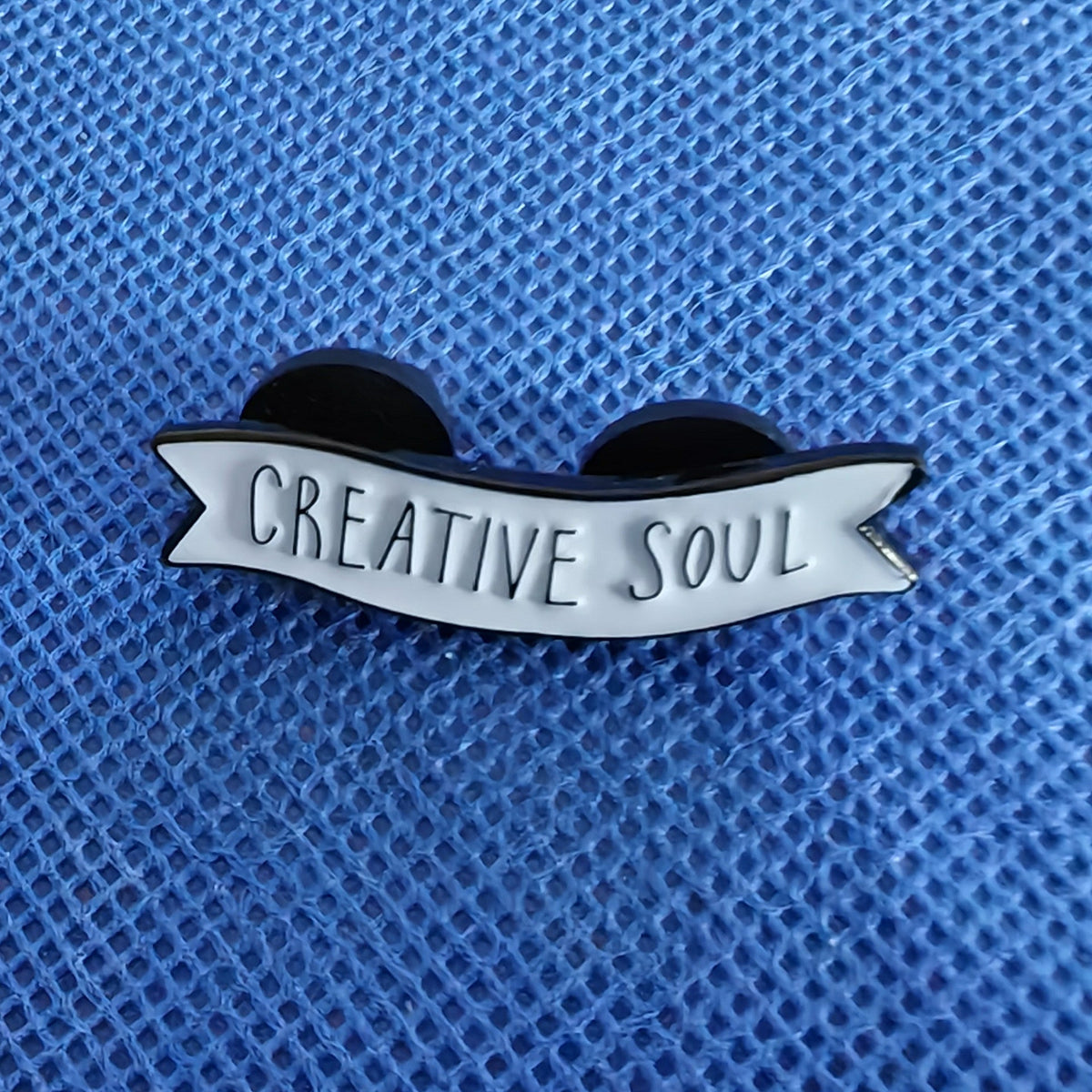 Creative Soul Cartoon Golden M Badge Brooch