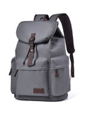 Multi Pockets Adjustable Strap Canvas Backpack Bag