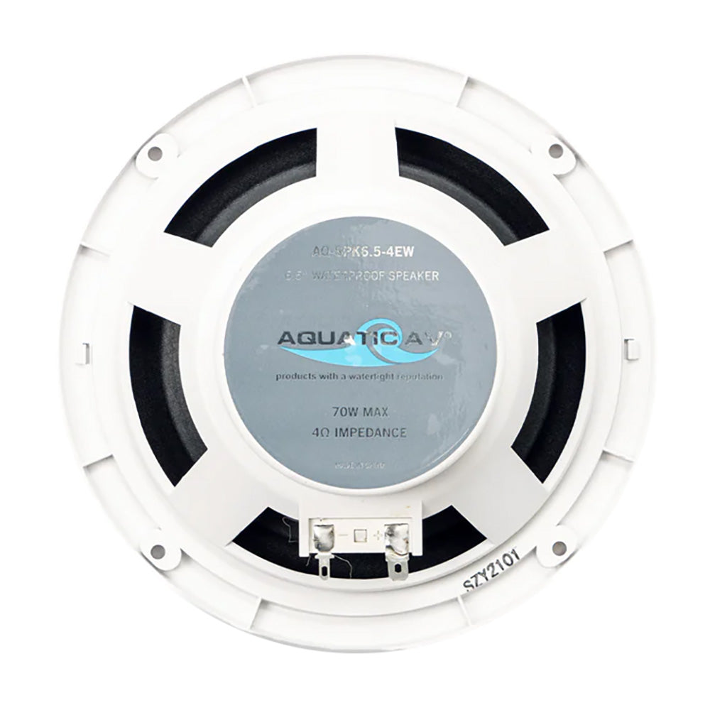 Aquatic AV 6.5" Economy Speakers - White - Pair