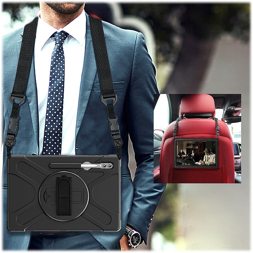 Raider X Series Heavy-Duty Hand Strap Case - Samsung Galaxy Tab S10 Ultra, Tab S9 Ultra, and Tab S8 Ultra