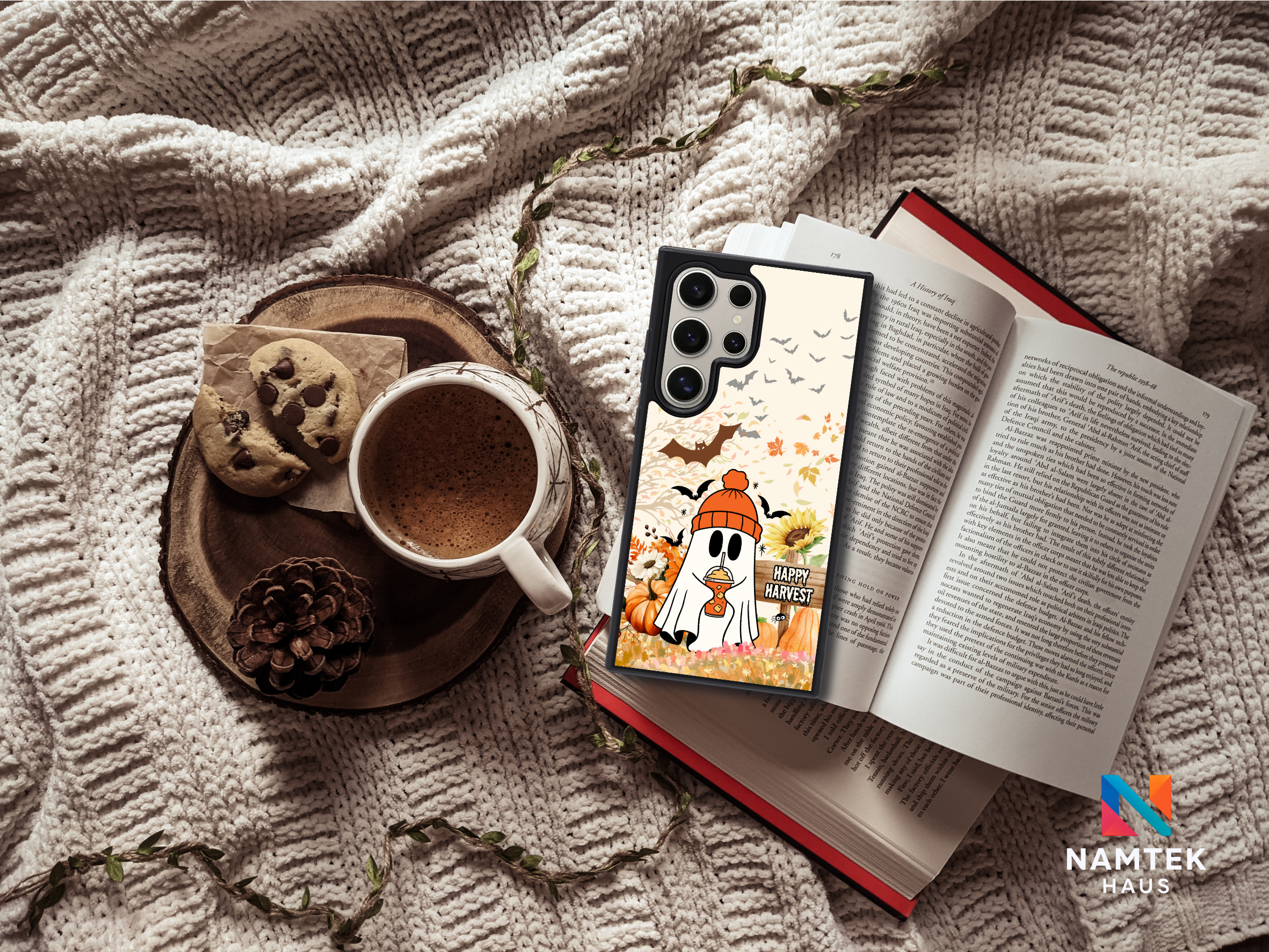 Happy Harvest Autumn Ghost Case