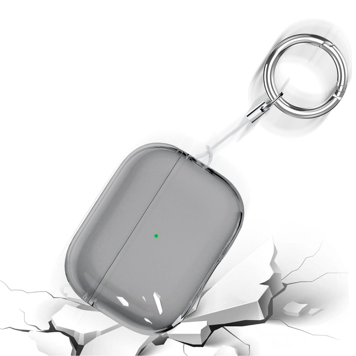 Hybrid-Flex Transparent Black Case for AirPods Pro 2
