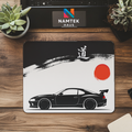 Japanese Drift Art Desk Mat / Mouse Pad – Minimalist JDM Car Design