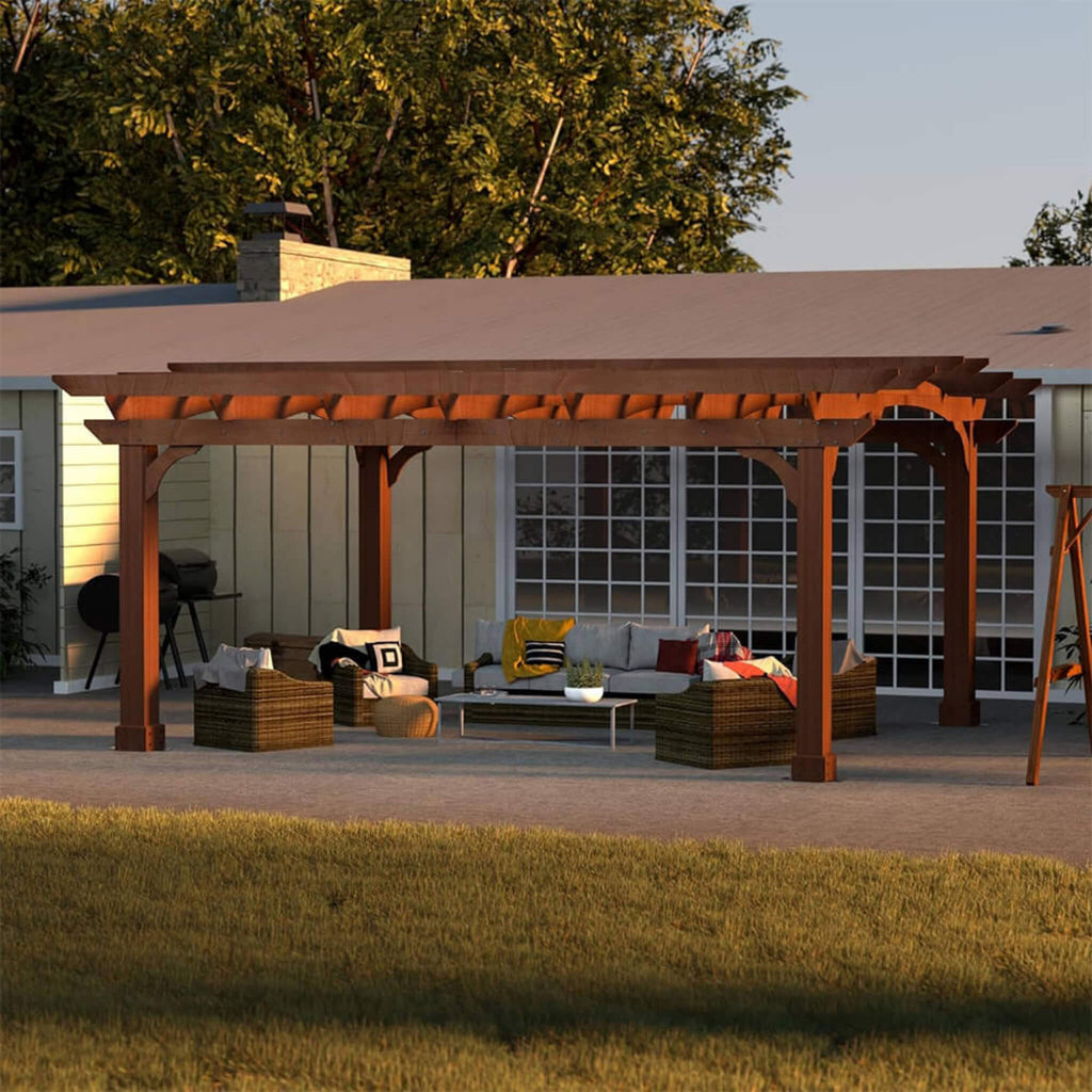 [10X12FT] Cedar Wood Gazebo Pergola