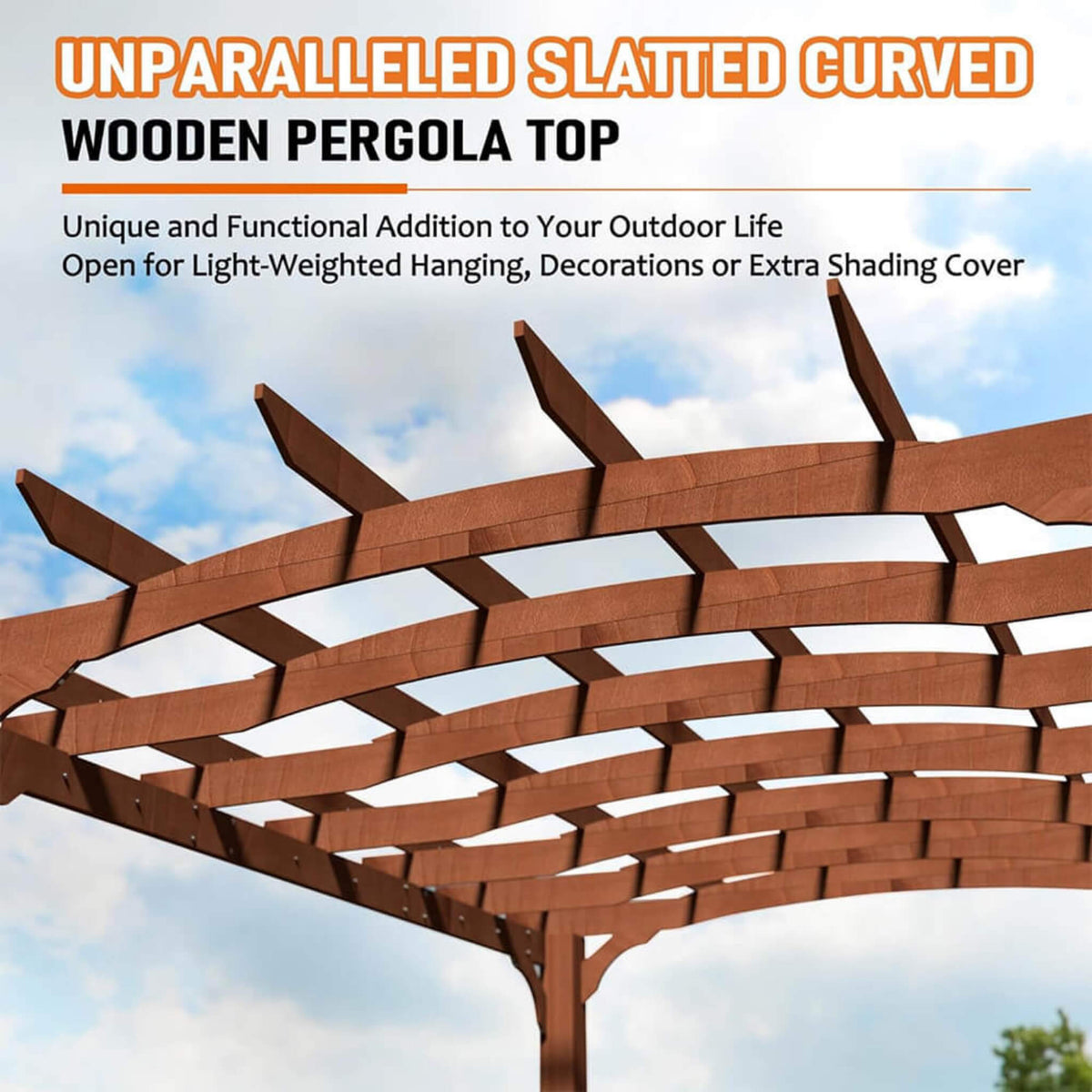 [10X12FT] Cedar Wood Gazebo Pergola