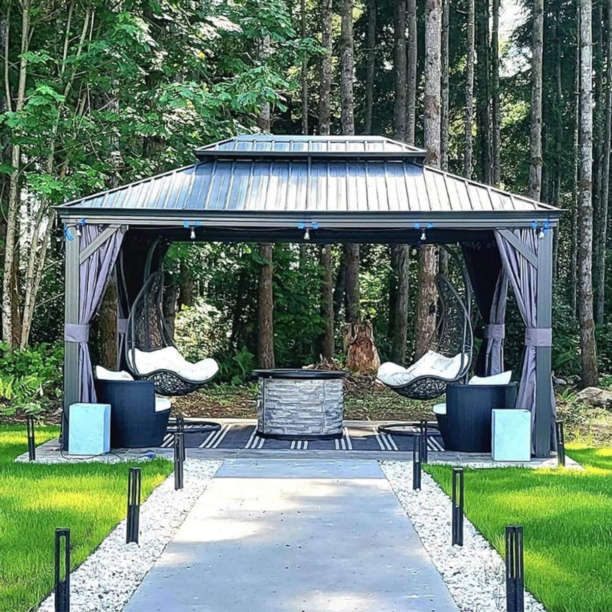 [SAK74826] 10X13FT Aluminum Gazebo