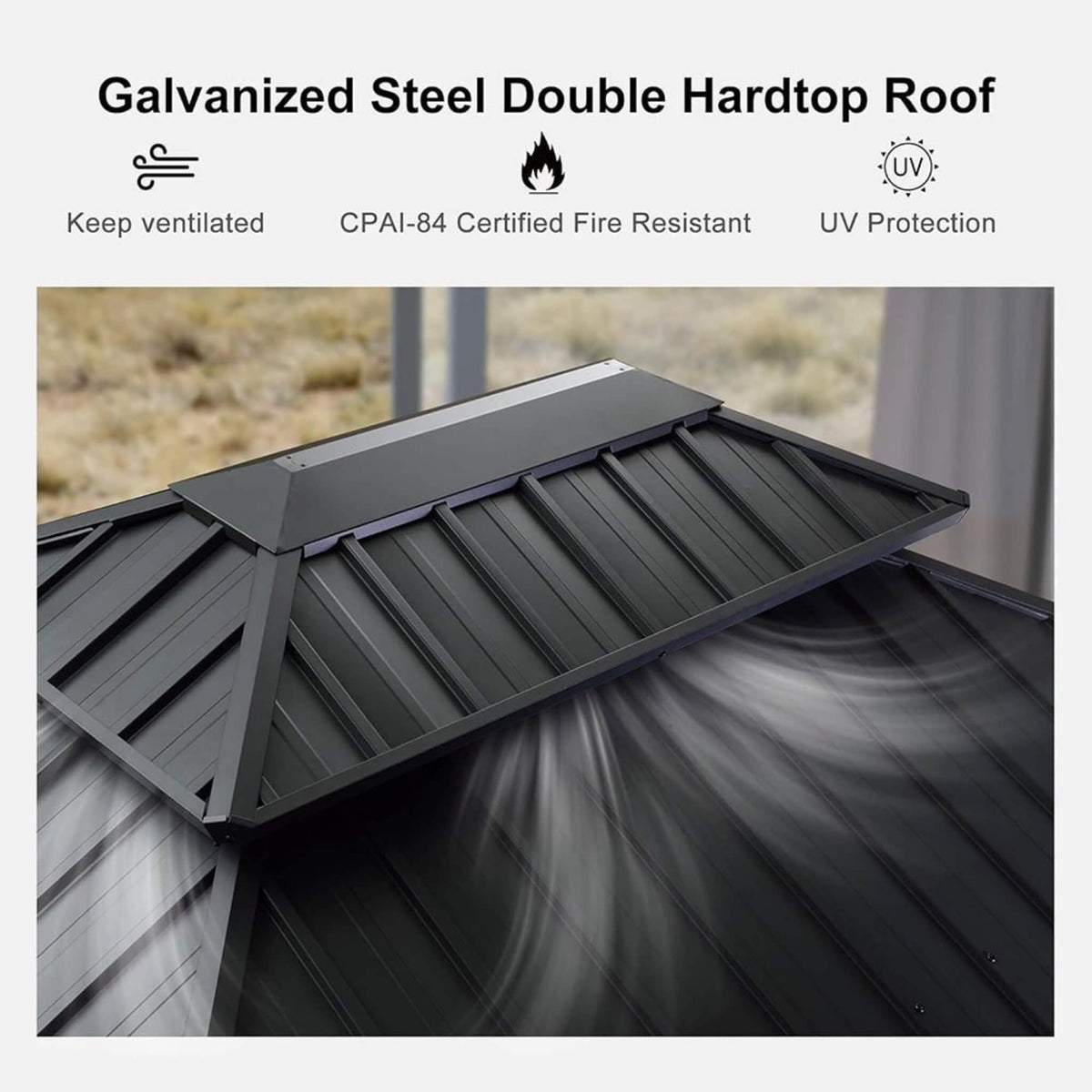 [SAK74826] 10X13FT Aluminum Gazebo