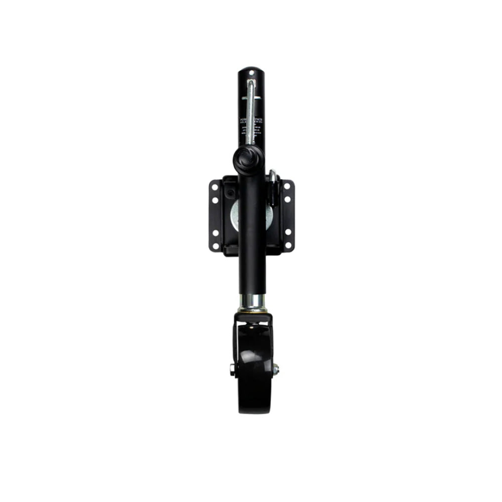 Powerwinch Select Series Jack - 1200lb, Weld-On, Single Wheel, Carbon Black
