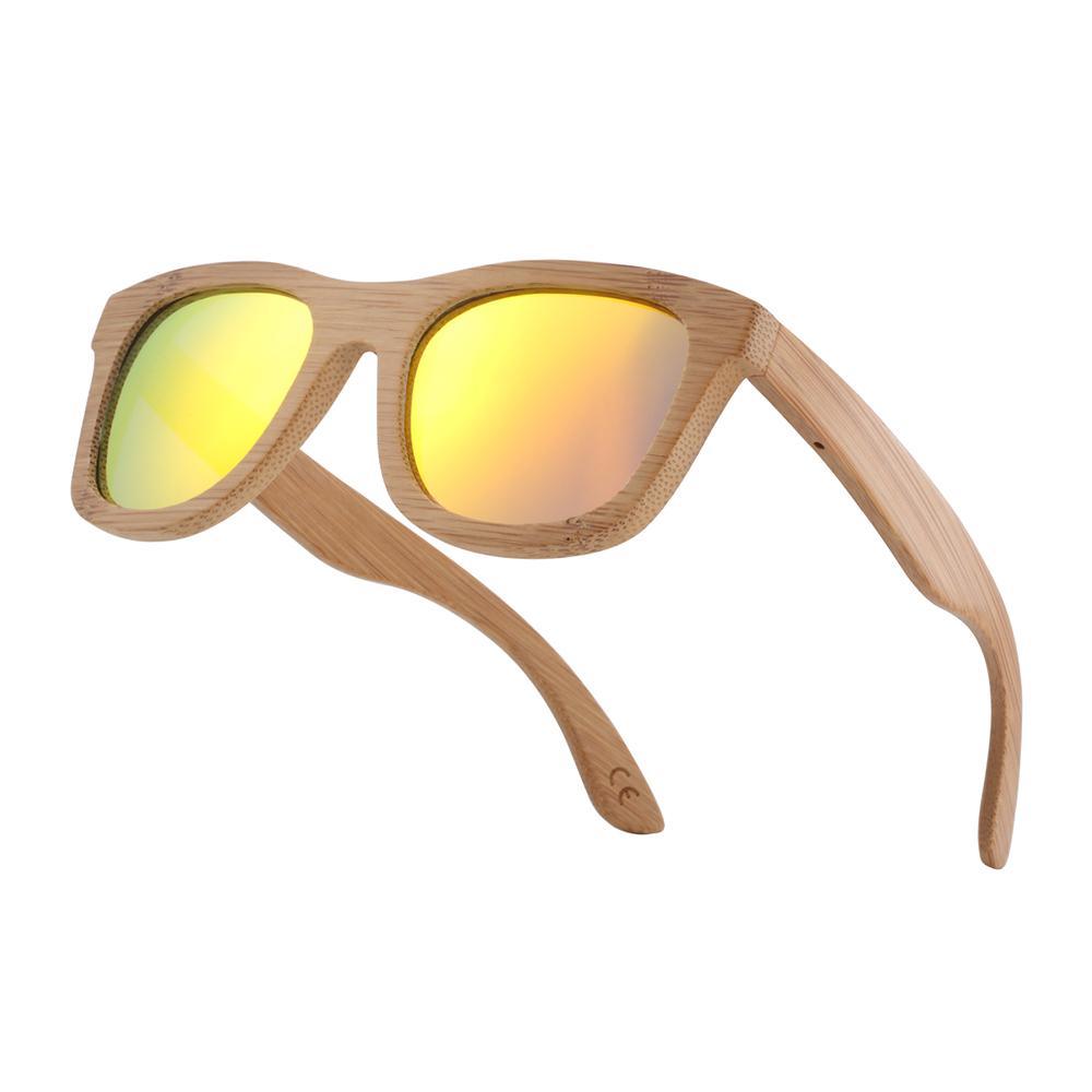 Handmade Bamboo Wood Retro Men and Women Polarized Sunglasses