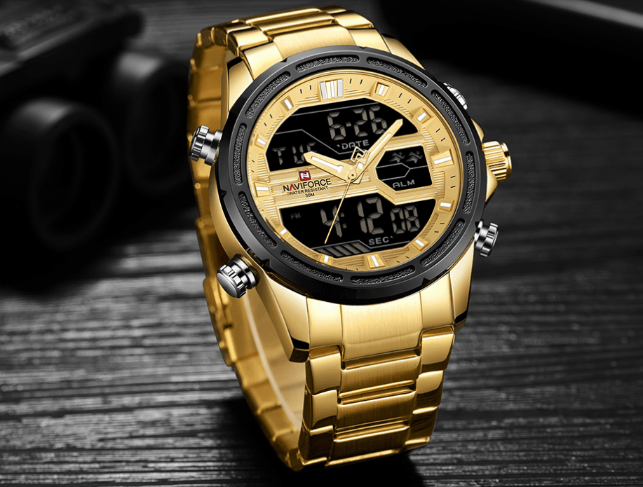 Mens Wrist Watch, Waterproof Analog Digital Watches Multifunction