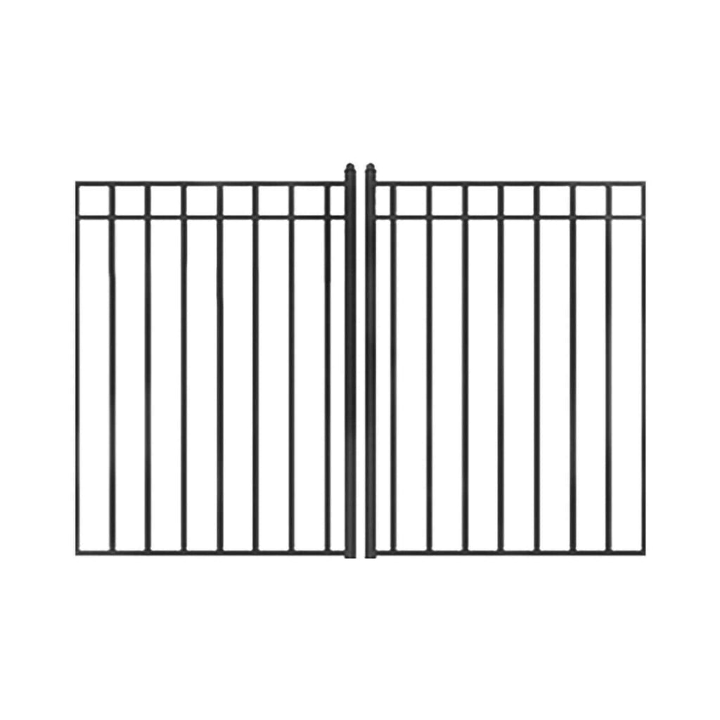 [12-18Ft] Heavy-Duty Madrid-Style Premium Steel Dual-Swing Drivew