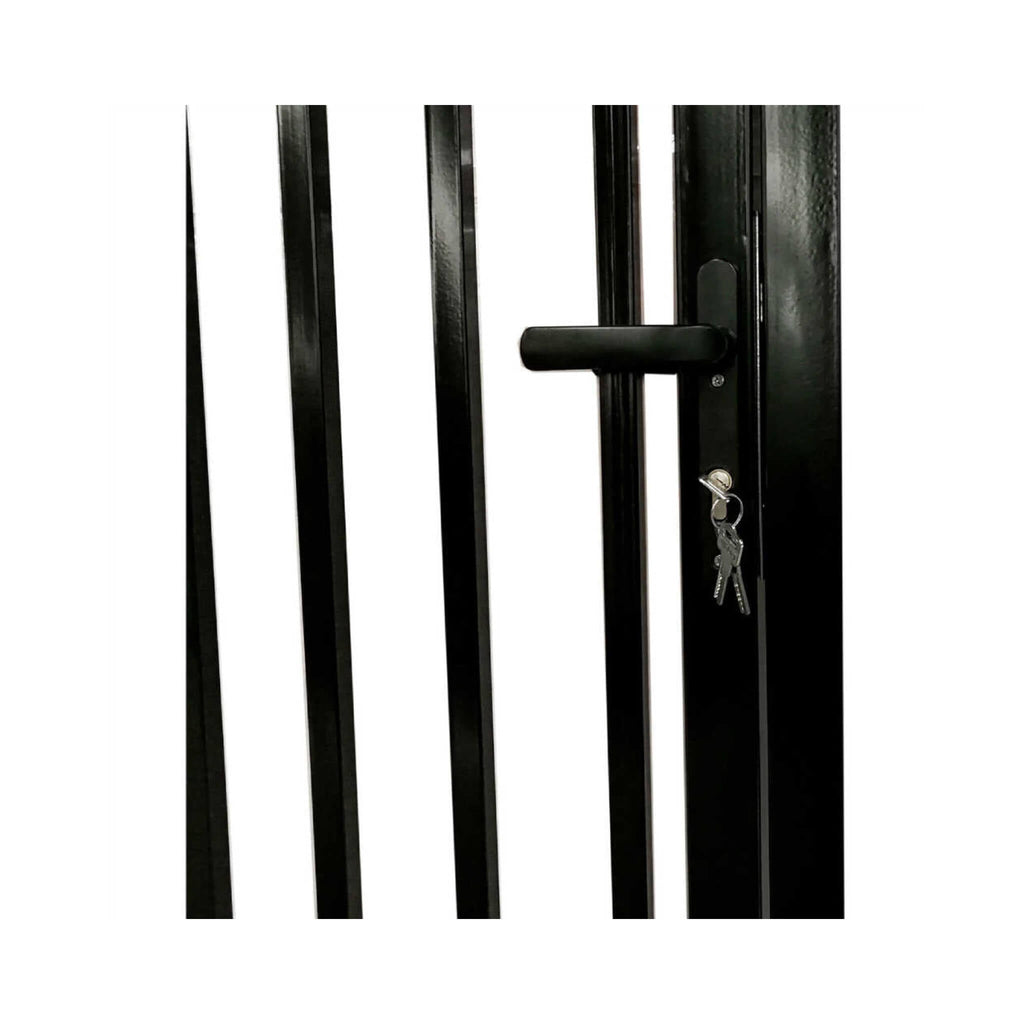 [12-18FT] Steel Dual-Swing Driveway Gate