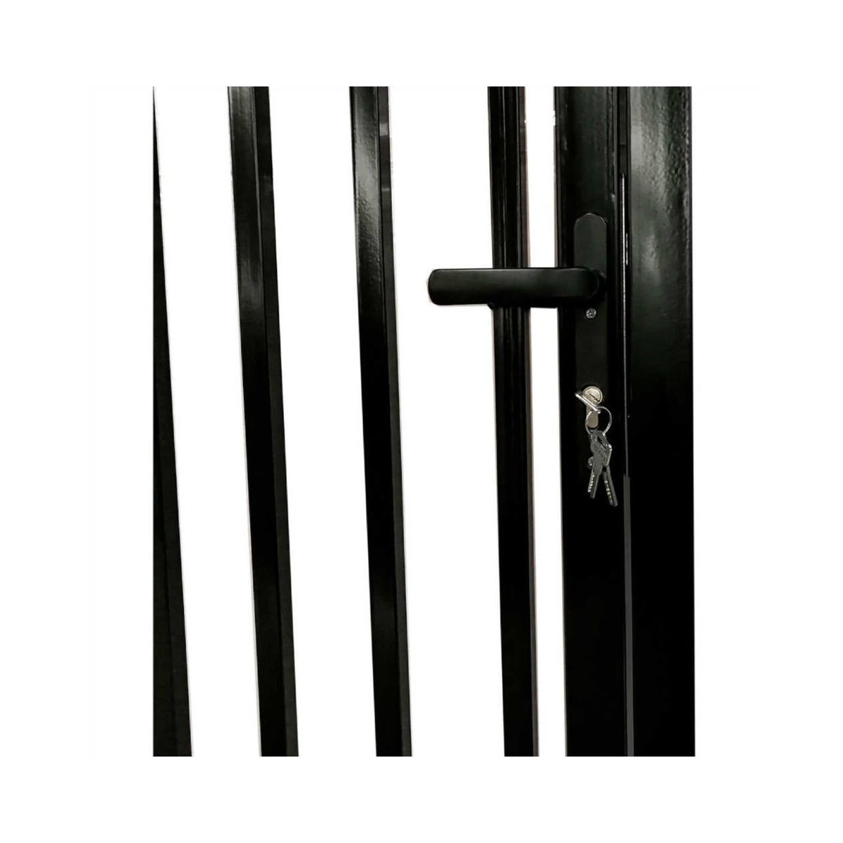 [12-18FT] Steel Dual-Swing Driveway Gate