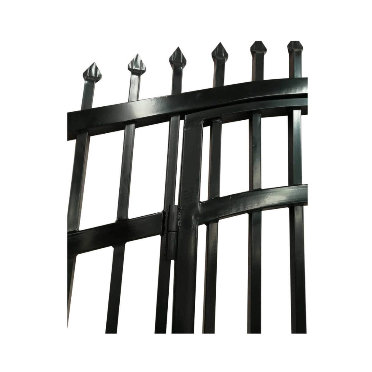 [12-18FT] Steel Dual-Swing Driveway Gate