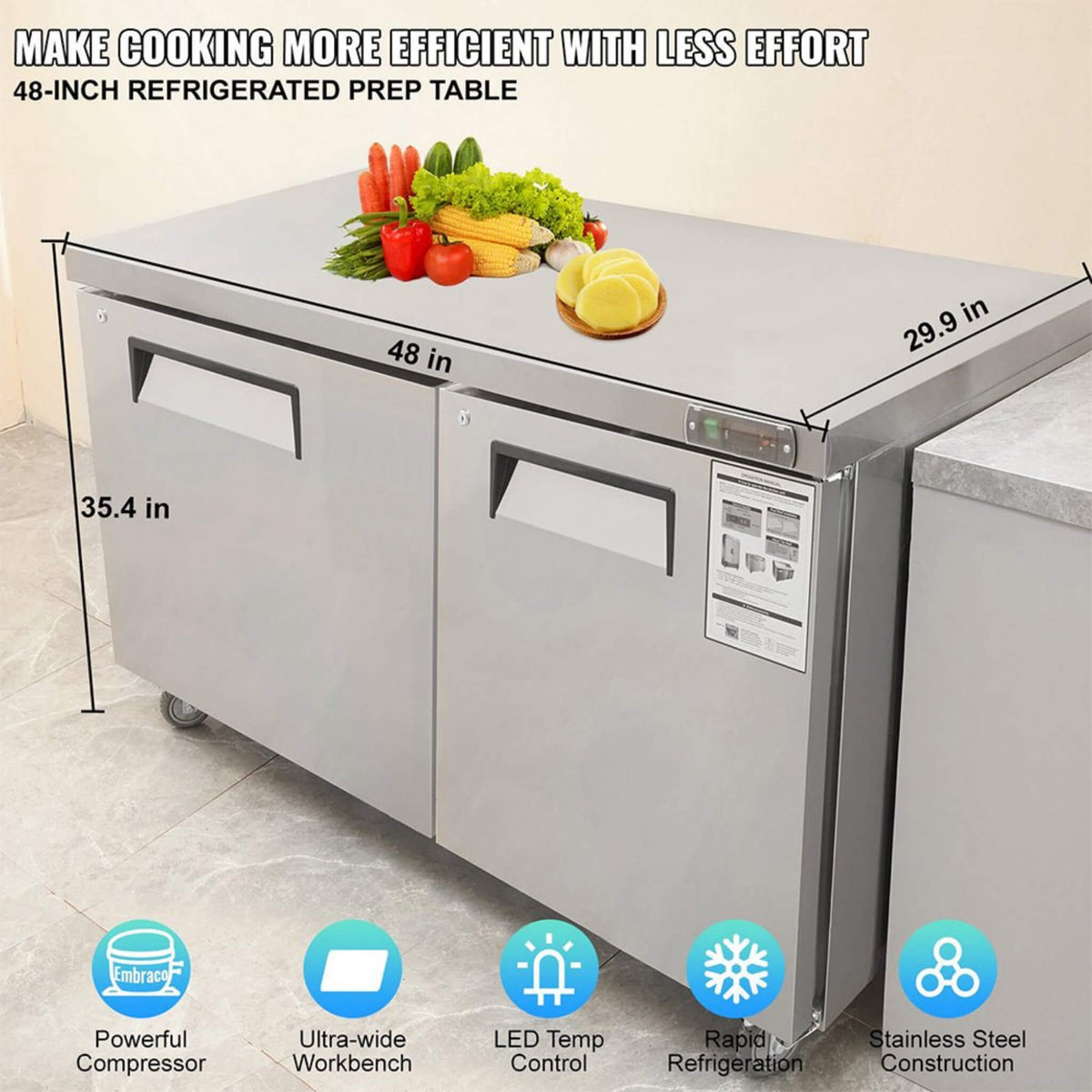 [SAK26049] 12.9CF 48" Undercounter Refrigerator