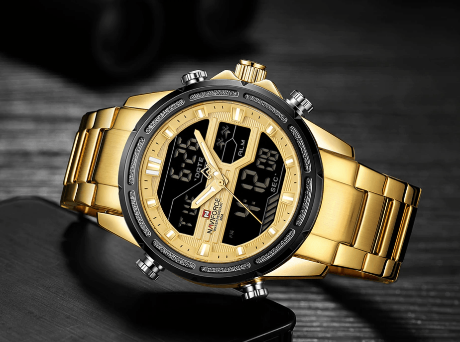 Mens Wrist Watch, Waterproof Analog Digital Watches Multifunction