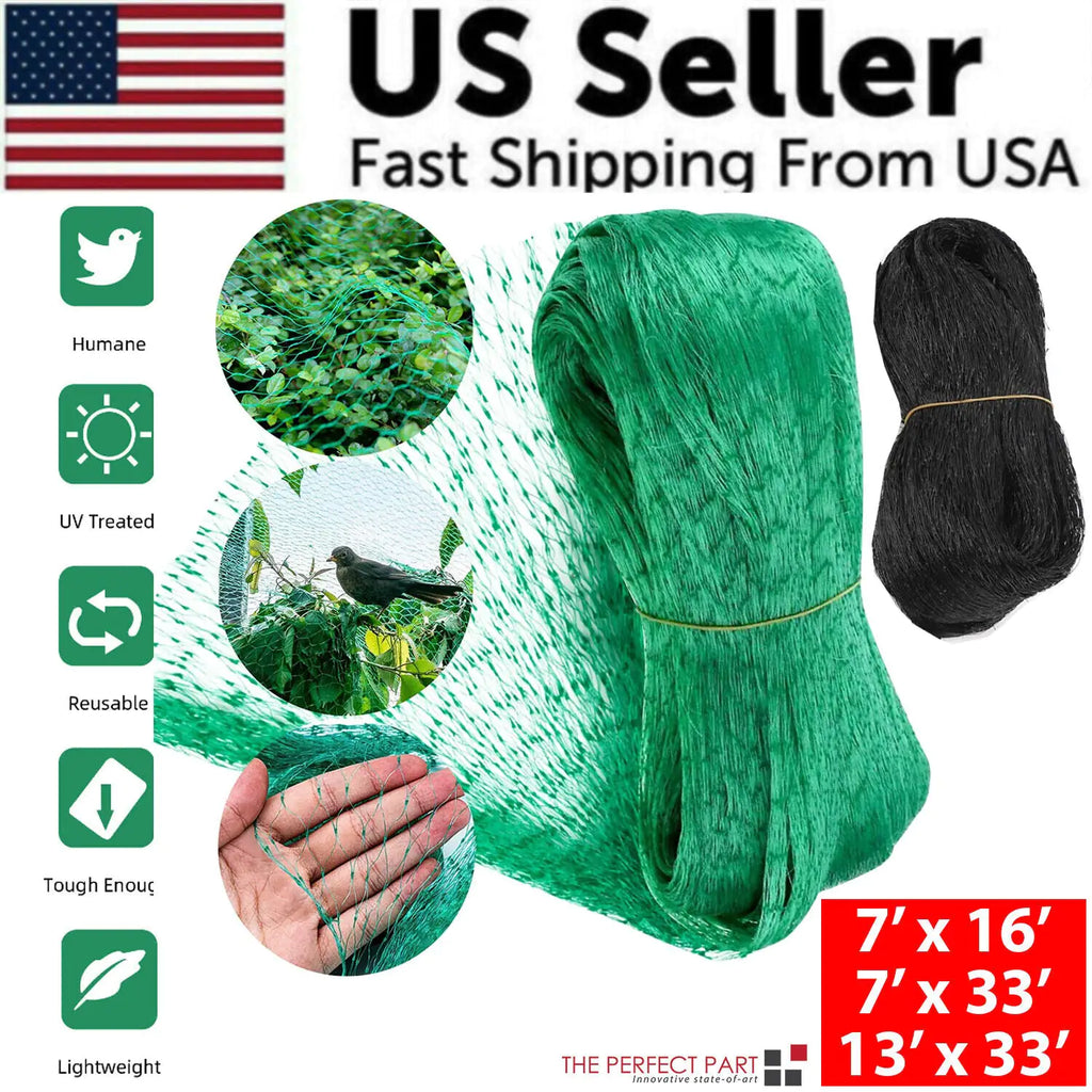 33FT Anti Bird Netting Pond Net Protection Tree Crops Plants