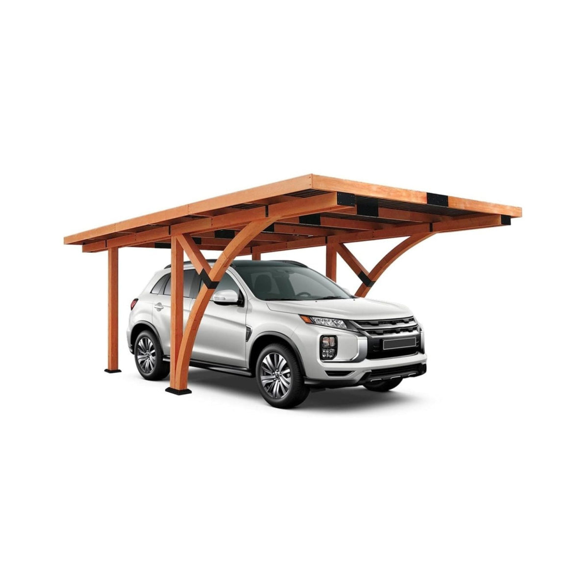 [12X18Ft] Premium Heavy-Duty Pine Wood Arc-Shaped Carport With Me