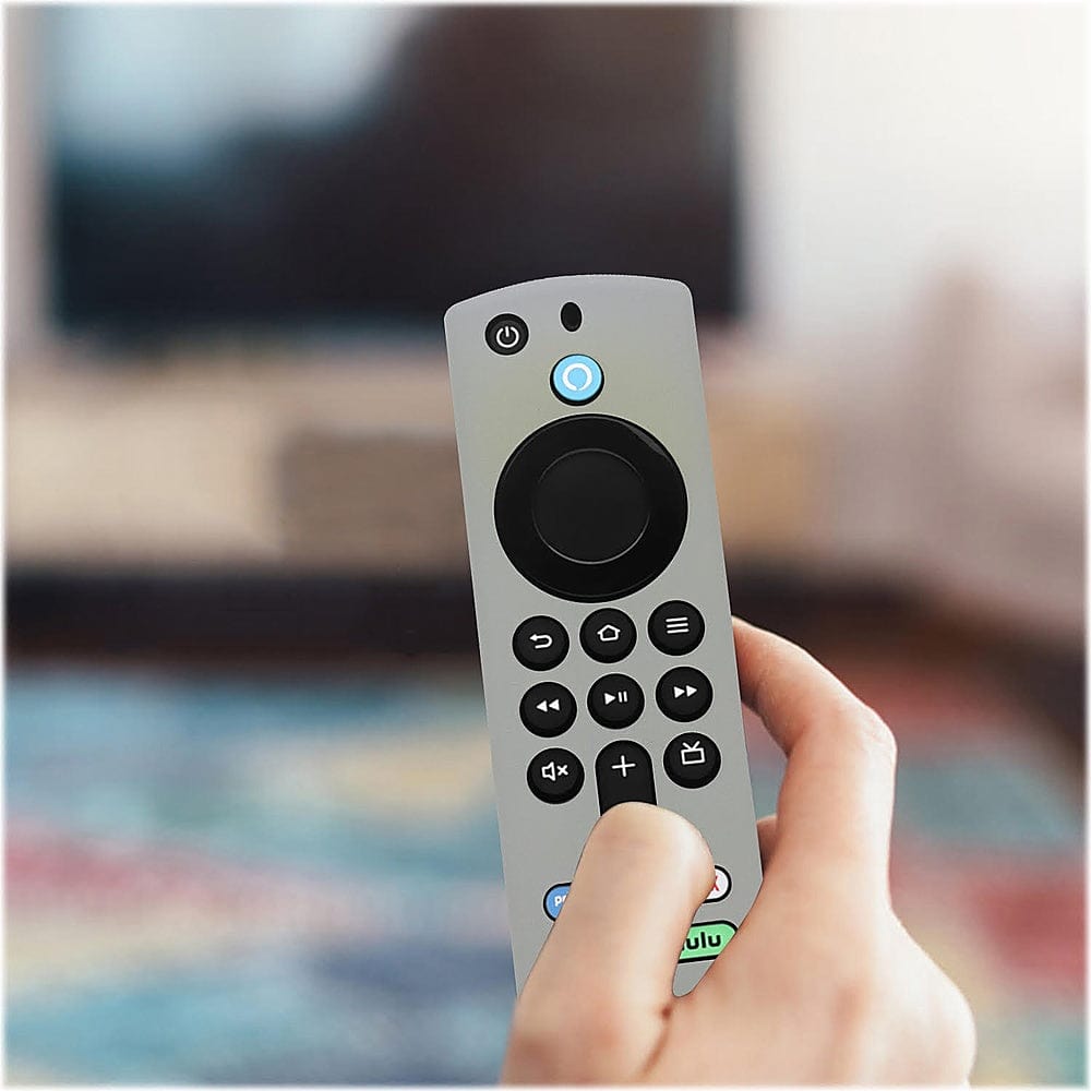 Amazon Fire TV Stick 4K (3rd Gen) Remote Gray Silicone Case - Apple AirTag