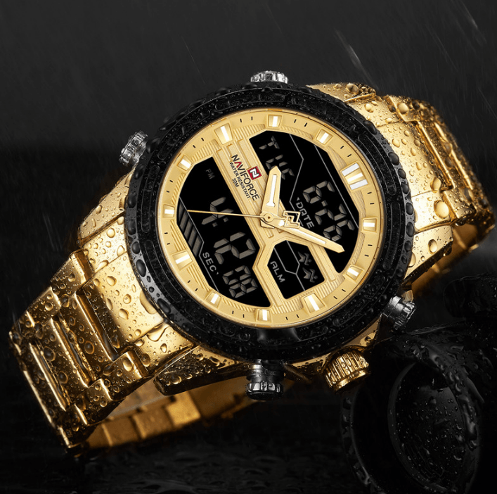 Mens Wrist Watch, Waterproof Analog Digital Watches Multifunction