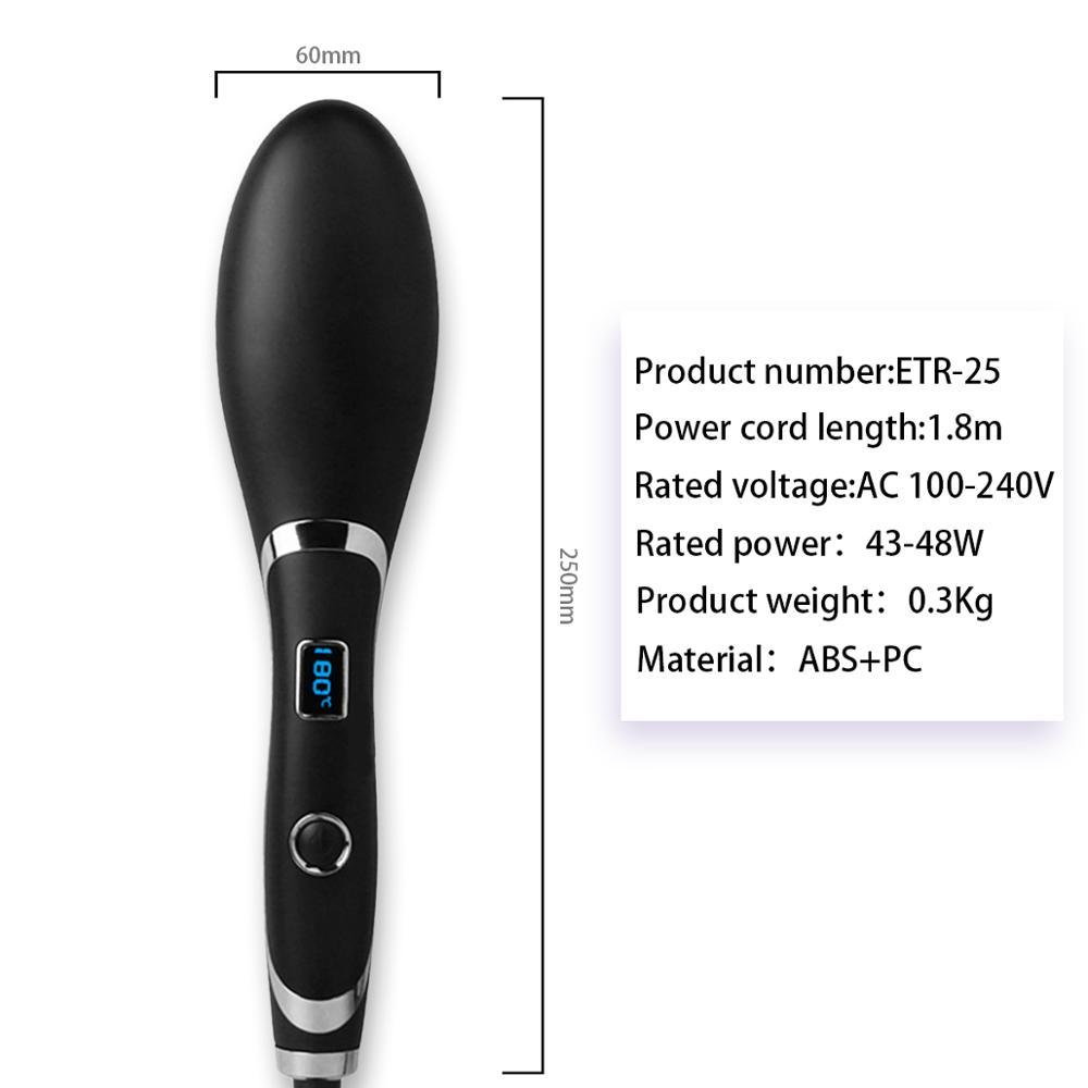 Electric Hair Straightener Comb Brush