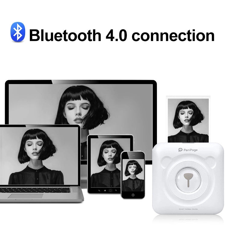Mini Bluetooth Wireless Thermal Label Printer