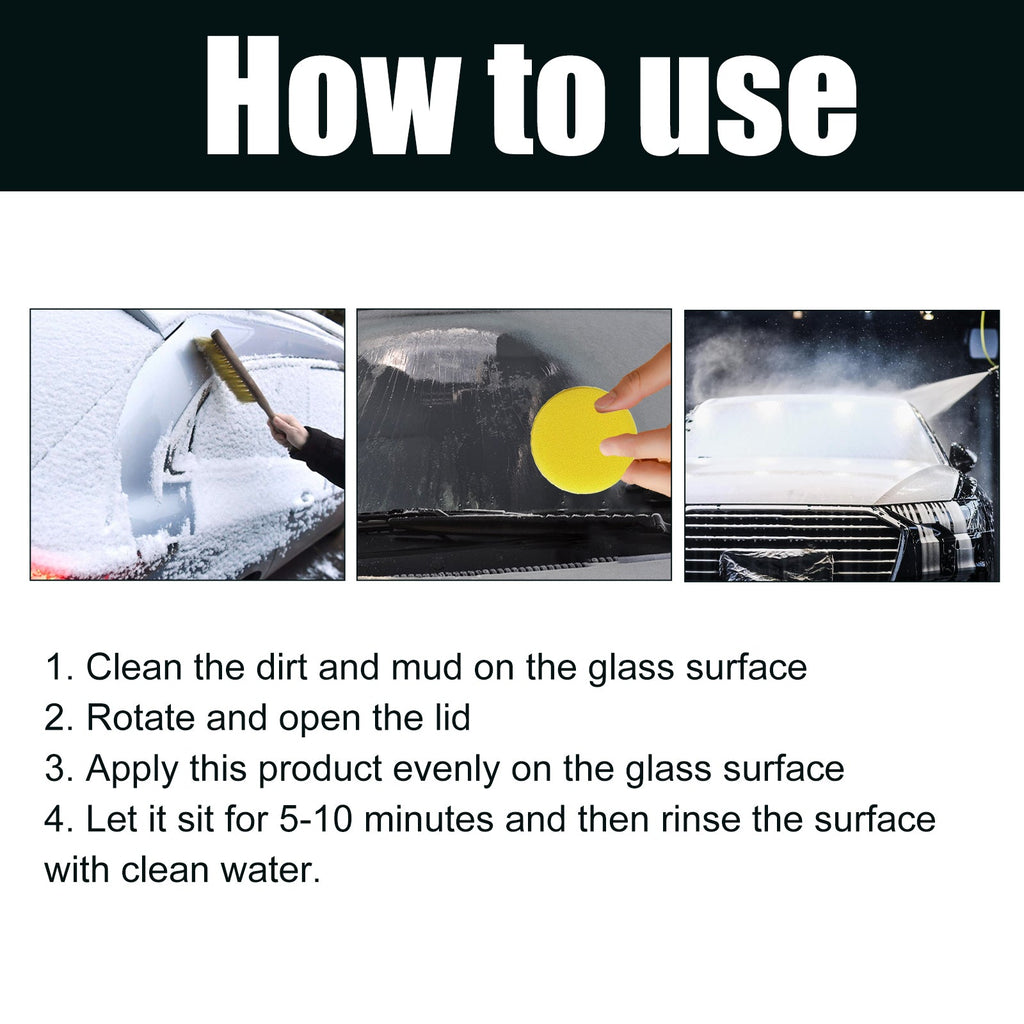 Car Snow Removal Cream, Car Snow Removal Windshield Anti-icing Anti-freezing Car Window Defrosting Cream