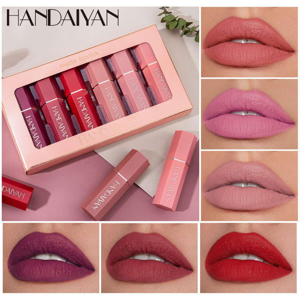 Matte Lipstick Gift Box Set Non-stick Cup, Matte