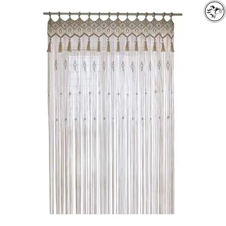 Hand-Woven Bohemian Tapestry Curtain
