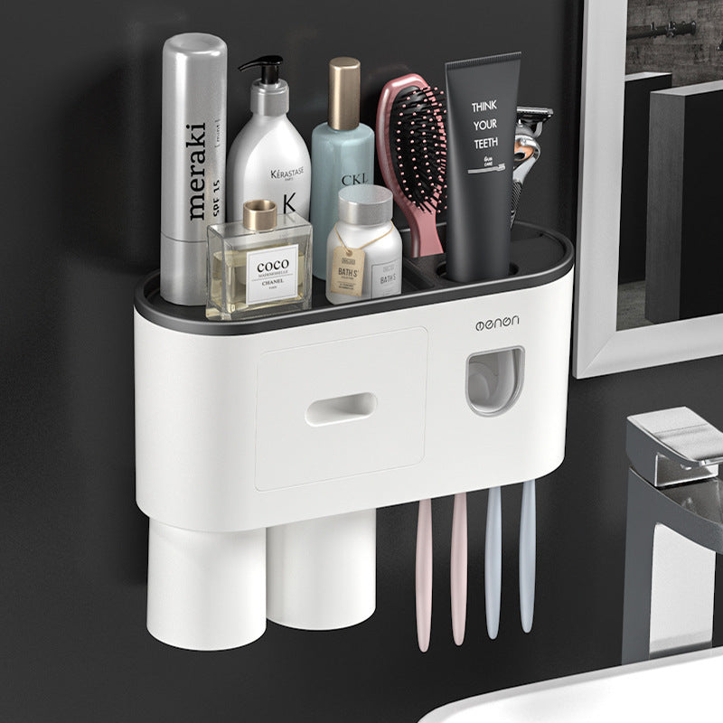 Magnetic Toothbrush Holder Storage Rack