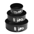 3PCS Non Stick Cake Mold Set Round Baking Pans