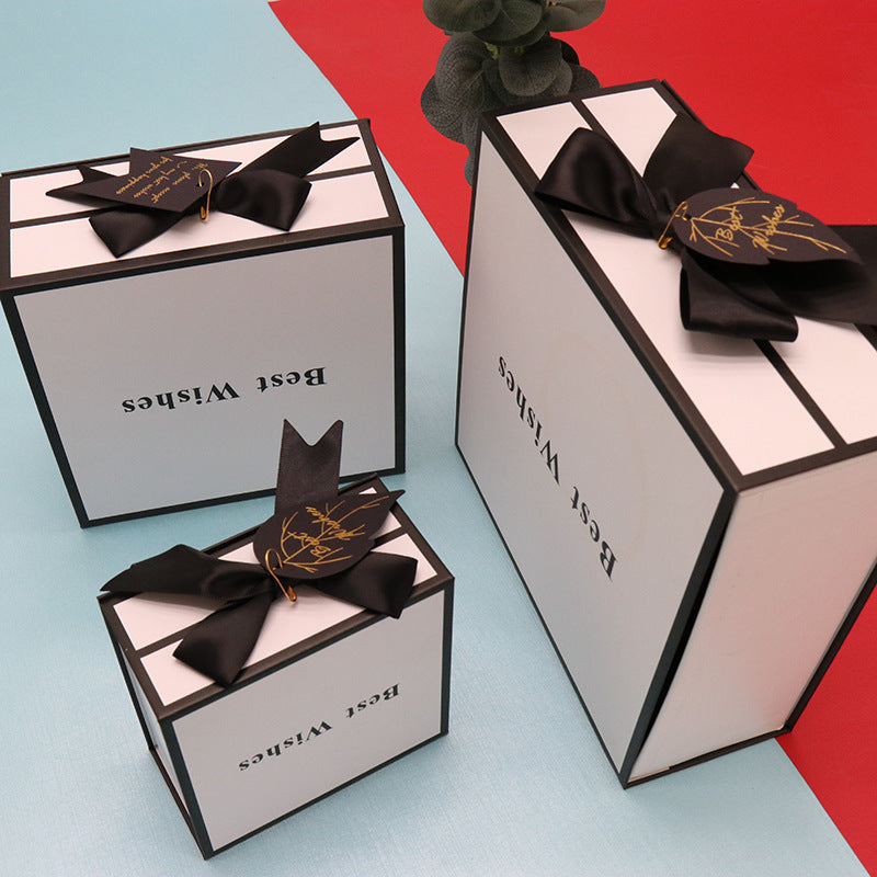 Clamshell Gift Box Lipstick White Square Packaging