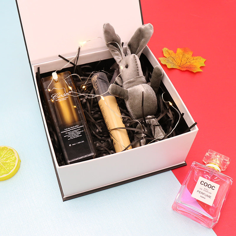 Clamshell Gift Box Lipstick White Square Packaging