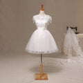Elegant Lace Flower Shoulder Dress With Intricate Detailing For Weddings And Special Occasions
