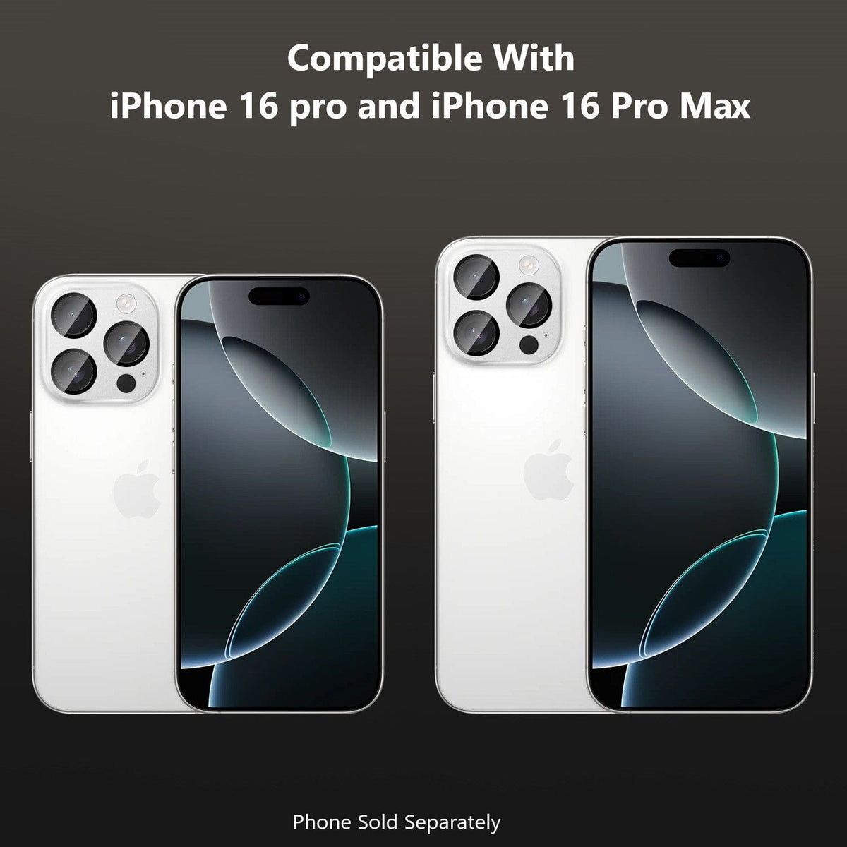 iPhone 16 Pro/Pro Max Camera Lens Protector - Ultra-Strong, Flexible Glass, 2- Pack | ZeroDamage
