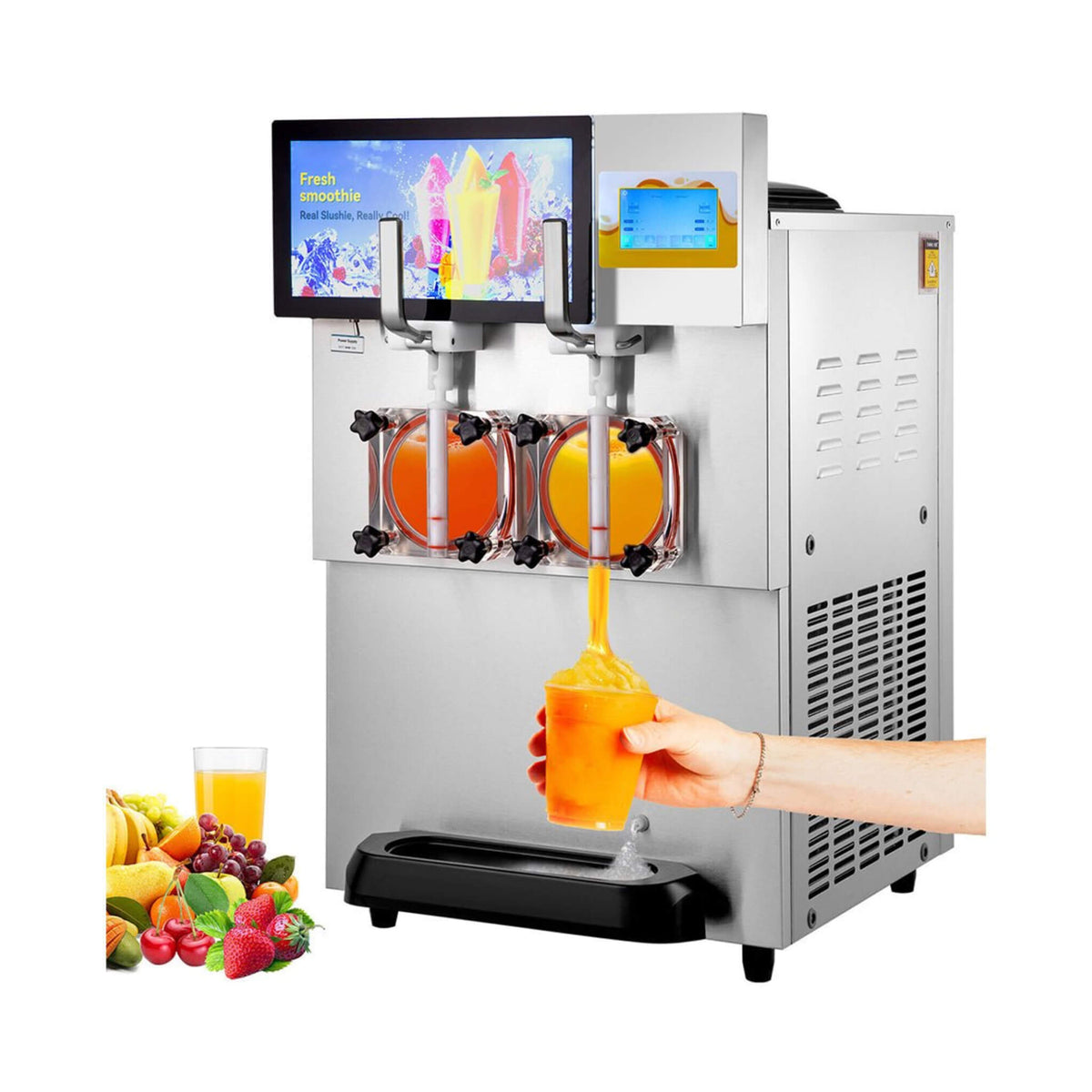 Commercial 16L 1155W Double Frozen Margarita Ice Slushie Drink