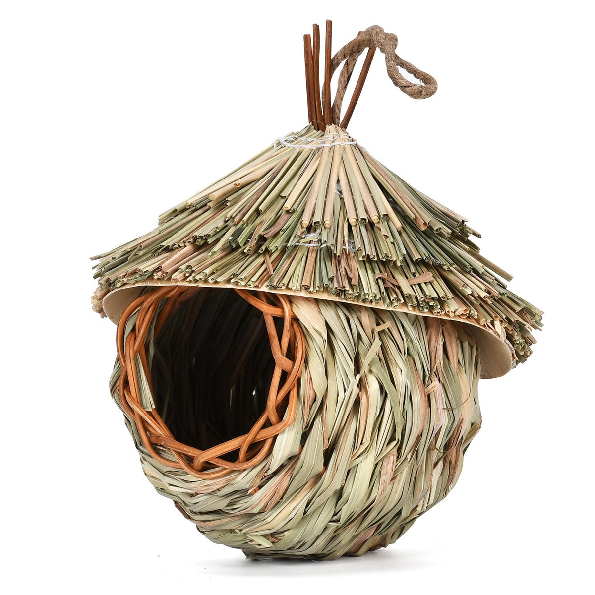 Creative Hanging Straw Bird Nest Manual Environment Layout