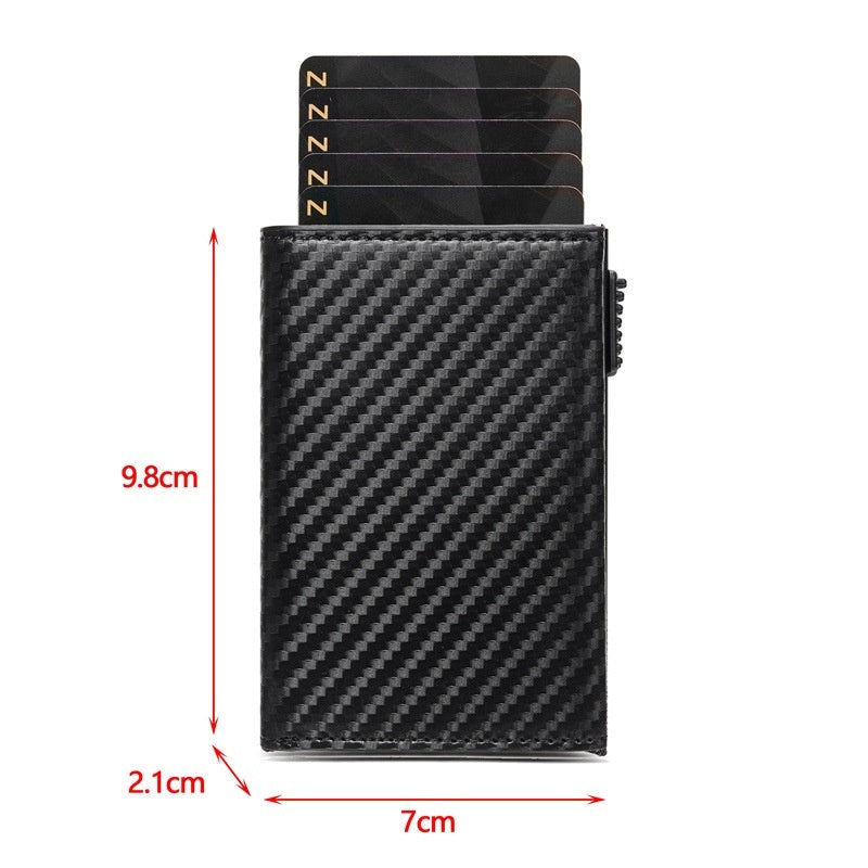 Carbon Fiber Anti-theft Wallet Large Capacity