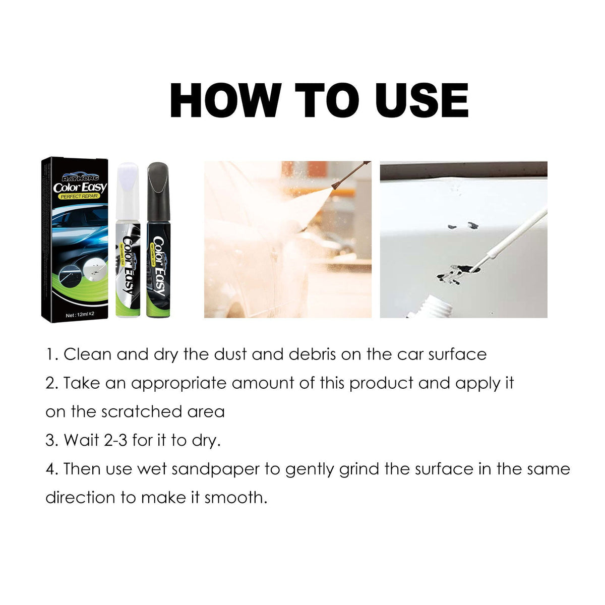 Car Scratch Repair Fluid, Car Lamp Shade Yellow Polishing Cleaning Scratches Polishing Brightening Coating Agent