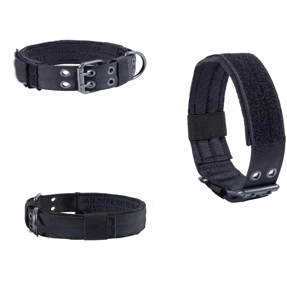 2" Tactical Heavy Duty Nylon Dog Collar K9 Military Metal Buckle